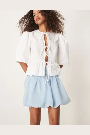 Sister Jane Bubble hem mini skirt in light