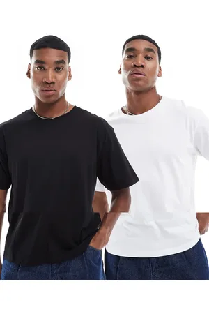 JJ 2 pack oversized t-shirts in black and white
