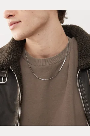 FADED FUTURE Herringbone chain necklace in