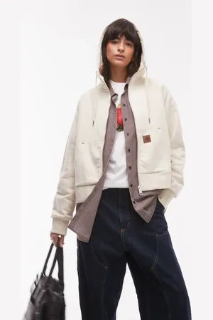 Carhartt Eldon hooded jacket in cream