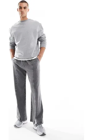 Brave Soul Wide leg joggers in acid wash