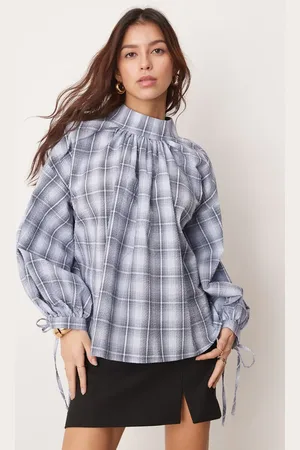 Ghospell Oversized check top in