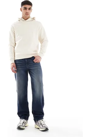 ASOS Straight leg jeans with vintage tint in dark wash