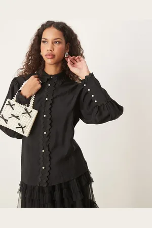 Sister Jane Contrast trim blouse in