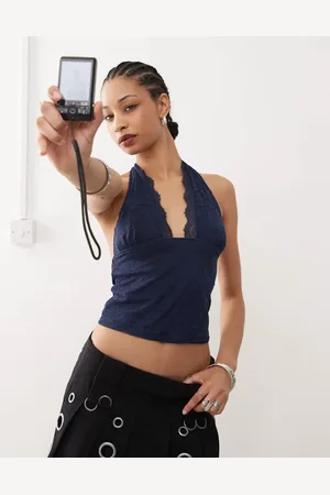 Motel Matua lace halter top in