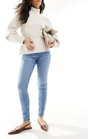 JDY High waist skinny jeans in mid