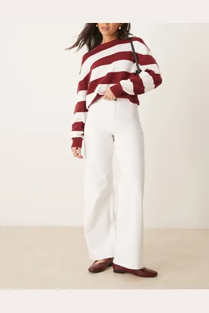 JDY High waisted wide leg jeans in