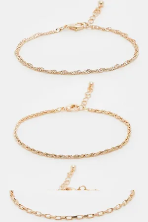 ASOS 3 pack chain bracelets in tone