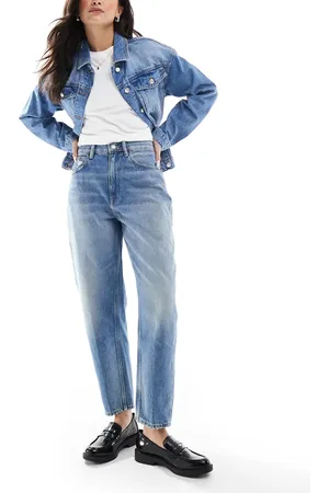 Ralph Lauren Barrel leg tapered jeans light wash