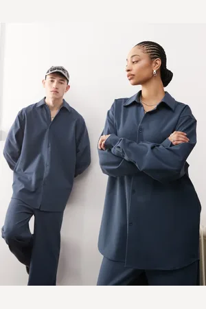 Reclaimed Unisex oversized shirt in co-ord