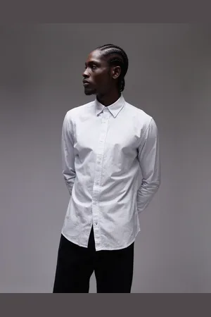 MANGO Regular fit striped shirt in
