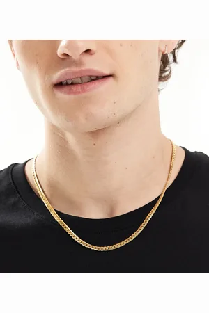 LOST SOULS Herringbone chain necklace in 18k plated