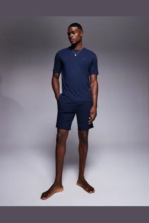 HUGO BOSS Bamboo mix t-shirt and short set regular fit in