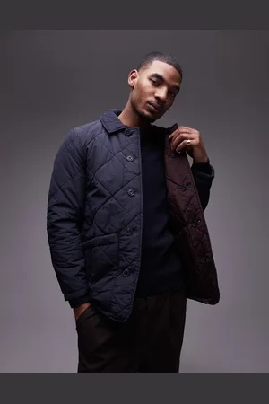 MANGO Quilted reversible jacket in & burgundy