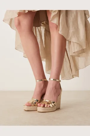 Glamorous Espadilles wedge heeled sandals in
