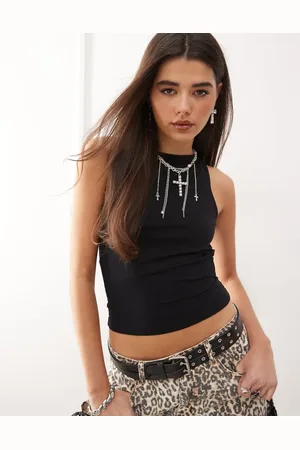 Motel Rocio high neck tank top in