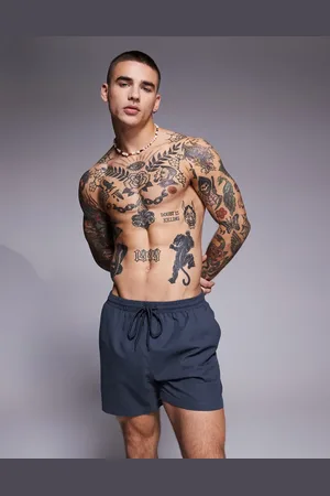 South Beach Plain swim short in charcoal