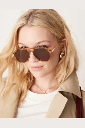 Jeepers Peepers Aviator sunglasses light tortoiseshell