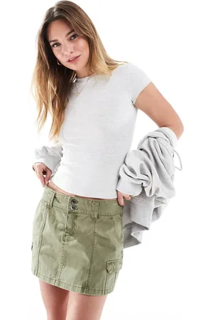 Bershka Baby tee in marl