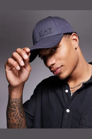 EA7 Armani logo baseball cap in dark