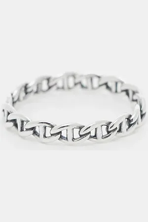 ASOS Sterling chain link ring in