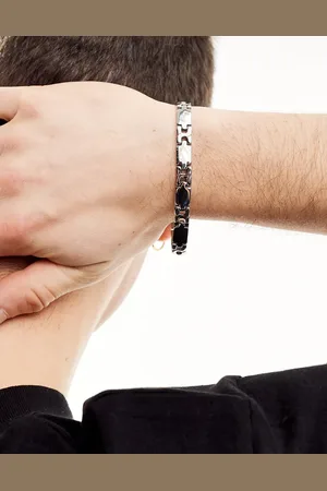ASOS Waterproof stainless steel watch chain bracelet in tone