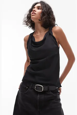 Topshop Twist strap sleeveless top in