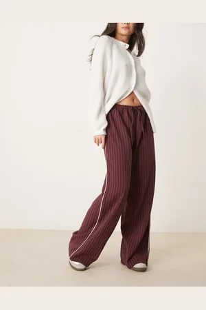 ASOS Tailored wide leg trouser with contrast side stripe