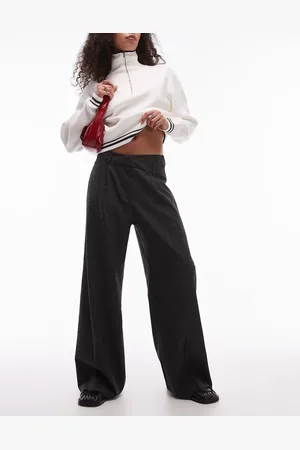 Topshop Co ord heritage check cross waistband trouser in