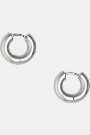 Reclaimed Unisex everyday matte hoop earrings