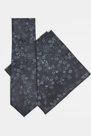 ASOS Floral print tie and pocket square set in
