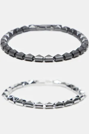 Reclaimed Unisex beady bracelet 2 pack