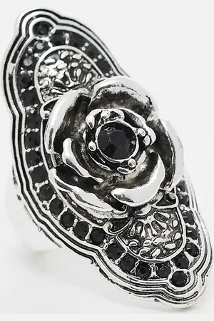 Reclaimed Oversized unisex ring with rose in