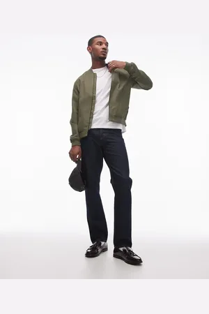 Topman Lightweight bomber jacket in khaki