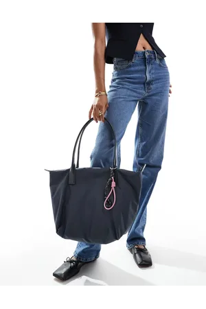Pull&Bear Tote bag with removable carabiner in