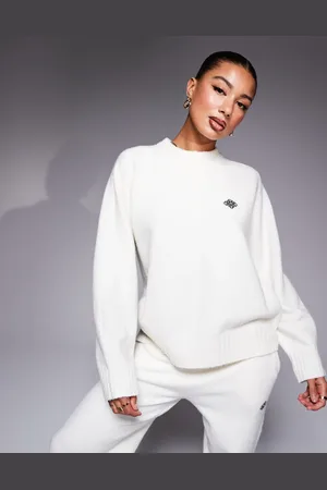 The Couture Club Co-ord knit emblem jumper in off