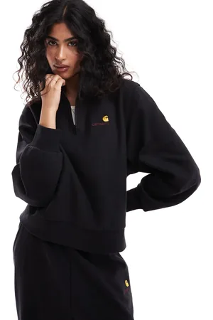 Carhartt Co-ord american script half zip sweatshirt in