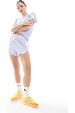 adidas Adidas Training high waist pacer short in lilac