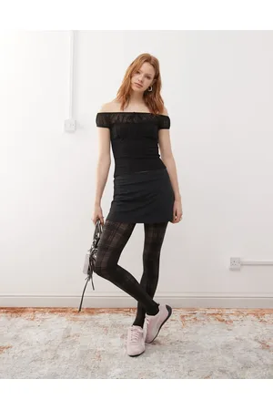 COLLUSION Slinky a-line micro skort in