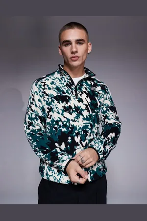 The North Face Glacier 1/4 zip fleece in grid print