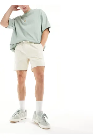 Weekday Olsen regular fit shorts in beige