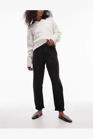 Topshop Original Mom high rise jean in washed