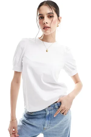 AWARE T-shirt with puff sleeves in