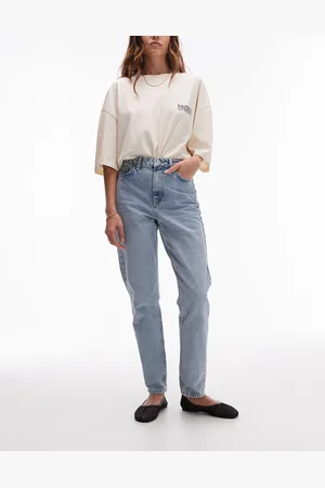 Topshop Original Mom high rise jean in bleach