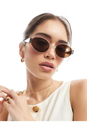 AJ Morgan Slim round metal sunglasses in