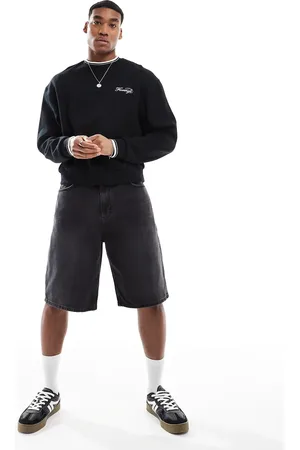 Pull&Bear Skater fit denim short in
