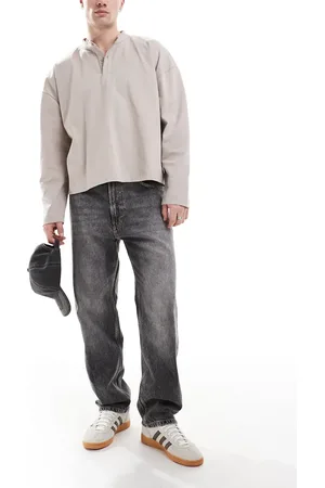 Bershka 90s straight jean in washed