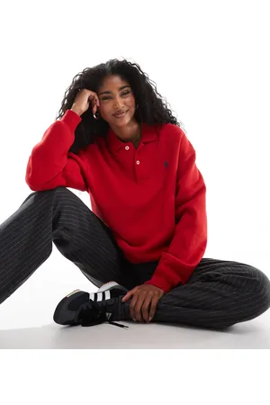 Ralph Lauren Collared sweatshirt with logo in