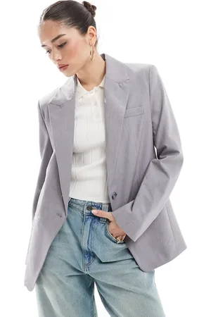 Bershka Oversized blazer in stone