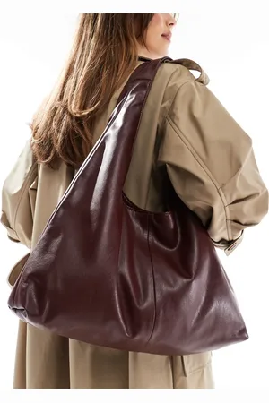 Pull&Bear Slouchy city bag in burgundy